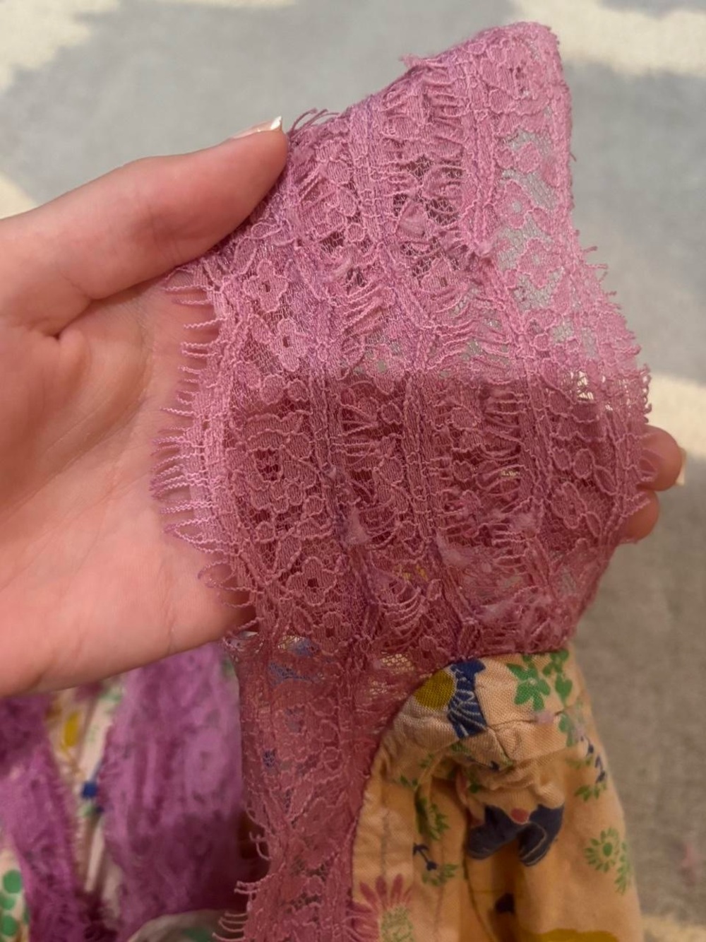 UO Tiffany Lace Trim Mini Dress - Picture 5 of 6